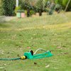 Gardenised Oscillating Water Sprinkler With 18 Nozzle Jets QI003955